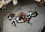A view of the Donald B. and Catherine C. Marron Atrium. Shown: Haegue Yang. Handles. 2019. Commissioned for the Donald B. and Catherine C. Marron Atrium by The Museum of Modern Art, New York. ￼ Haegue Yang. Installation view, The Museum of Modern Art, New York, October 21, 2019–Spring 2020. Photo: Noah Kalina