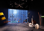 Rainforest V (variation 1). 1973/2015. Twenty objects, sound. Dimensions variable. Conceived by David Tudor, realized by Composers Inside Electronics, Inc. (John Driscoll, Phil Edelstein, and Matt Rogalsky). The Museum of Modern Art, New York. Committee on Media and Performance Art Funds. © 2019 David Tudor and Composers Inside Electronics Inc. Installation view, October 21, 2019–January 5, 2020, The Museum of Modern Art, New York. Image © 2019 The Museum of Modern Art. Photo: Heidi Bohnenkamp