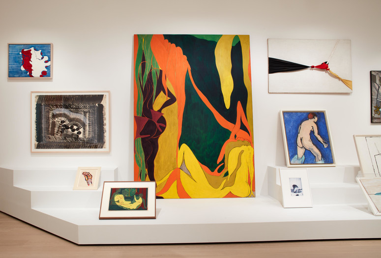 Installation view of the exhibition The Shape of Shape: Artist’s Choice—Amy Sillman, The Museum of Modern Art, October 21, 2019–April 20, 2020. Digital Image © 2019 The Museum of Modern Art, New York. Photo: Heidi Bohnenkamp