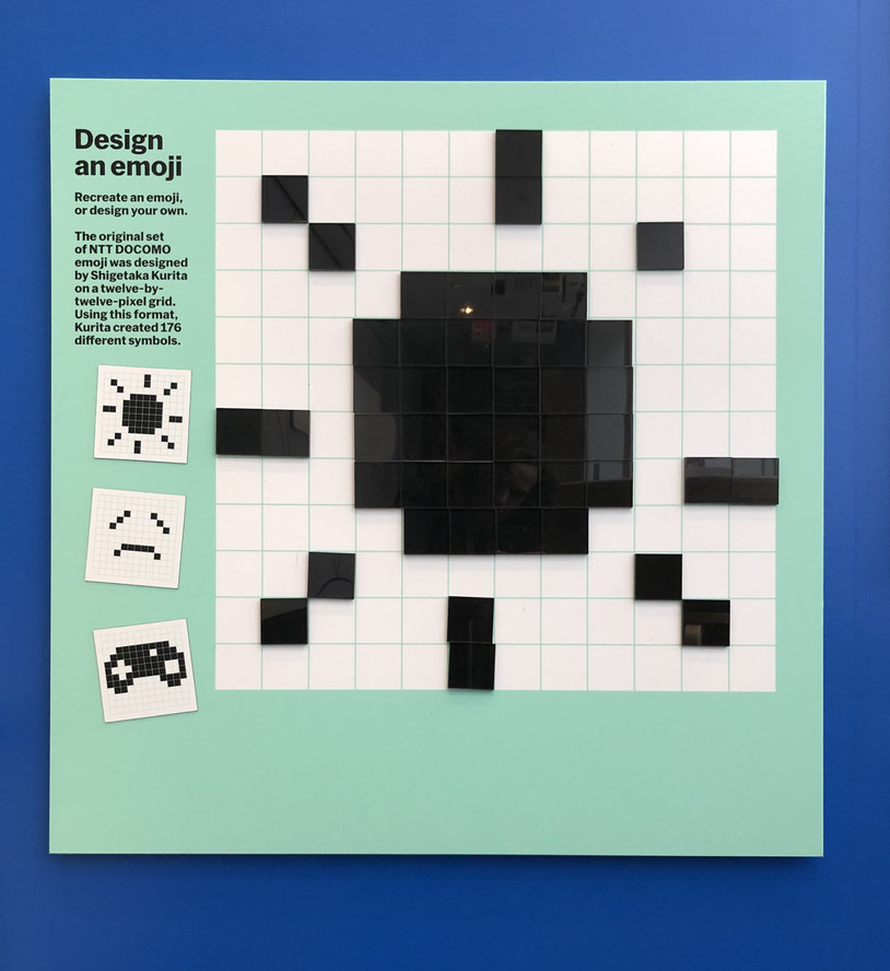 Magnet board for designing emoji at MoMA’s Art Lab. Photo: Jennifer Tobias