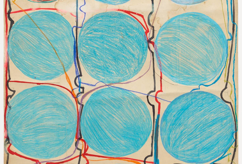 Atsuko Tanaka. Untitled. 1956. Crayon, watercolor, and felt-tip pen on paper. The Museum of Modern Art, New York. Purchased with funds provided by the Edward John Noble Foundation, Frances Keech Fund, and Committee on Drawings Funds. © 2019 Ryoji Ito