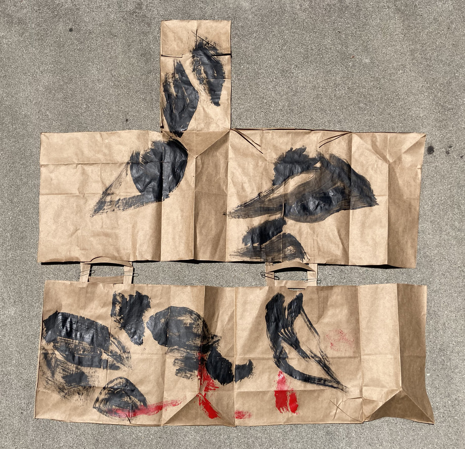 Simone Forti. Fire Bag Drawings. 2020