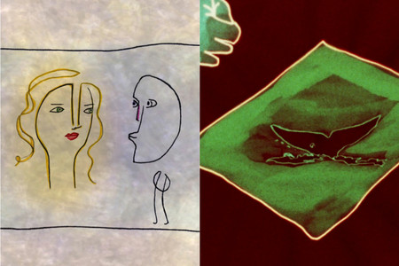 From left: and/or. 2012. USA. Directed by Emily Hubley; Whale Songs. 1979. USA. Directed by Mary Beams