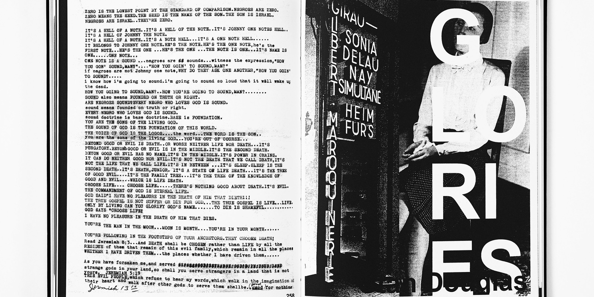 Adam Pendleton. Spread from Black Dada Reader. 2021. Courtesy the artist