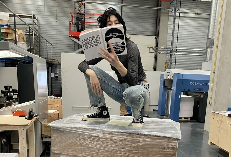 Nora Turato. pool4. 2020. Robatolk, printer shop, Amsterdam. Photo and design: Sabo Day