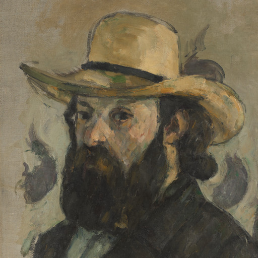 Paul Cézanne. Self-Portrait in a Straw Hat. 1875–76. Oil on canvas, 13 3/4 × 11 3/8&#34; (34.9 × 28.9 cm). The William S. Paley Collection