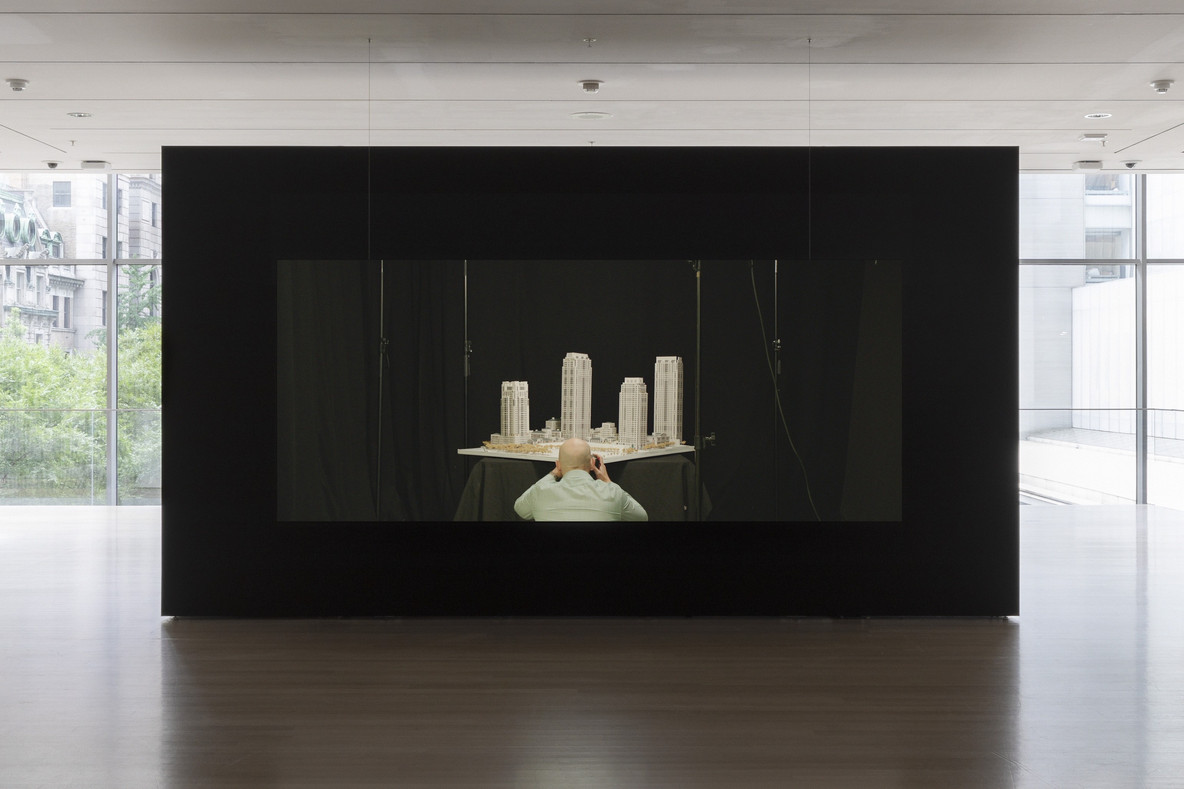 Installation view of The Architects at MoMA