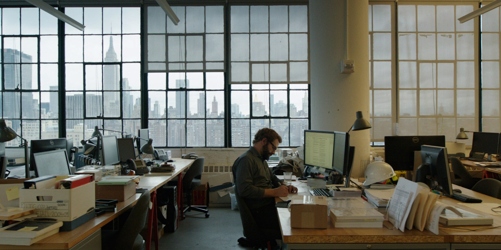Still from Amie Siegel’s The Architects. 2014. HD video (color, sound), 33 min. The Museum of Modern Art, New York. Gift of Elise Jaffe + Jeffrey Brown in memory of Terry Riley. © 2022 Amy Siegel