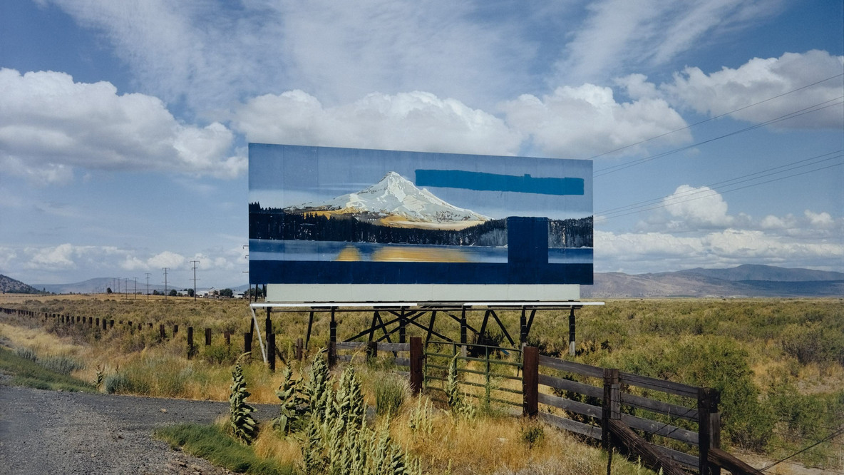 Stephen Shore. U.S. 97, South of Klamath Falls, Oregon, July 21, 1973. Chromogenic print, printed 2002, 17 3/4 × 21 15/16&#34; (45.1 × 55.7 cm). The Photography Council Fund
