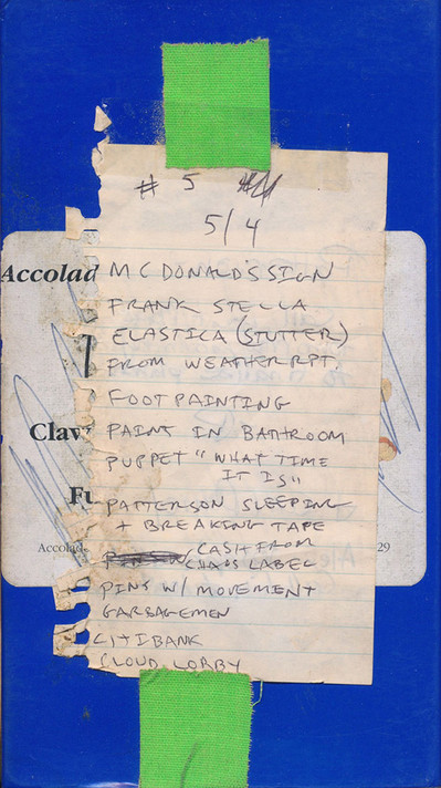 One of 116 VHS master tapes for Cash from Chaos/Unicorns and Rainbows
