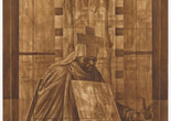 Charles White. Black Pope (Sandwich Board Man). 1973. Oil wash on board, 60 × 43 7/8&#34; (152.4 × 111.4 cm). Richard S. Zeisler Bequest (by exchange), The Friends of Education of The Museum of Modern Art, Committee on Drawings Fund, Dian Woodner, and Agnes Gund. © 2024 The Charles White Archives