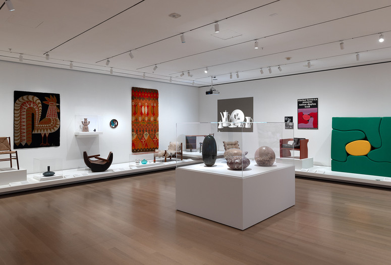 Installation view of Crafting Modernity: Design in Latin America, 1940–1980, The Museum of Modern Art, March 8–September 22, 2024. Photo: Robert Gerhardt. Digital image © 2024 The Museum of Modern Art, New York
