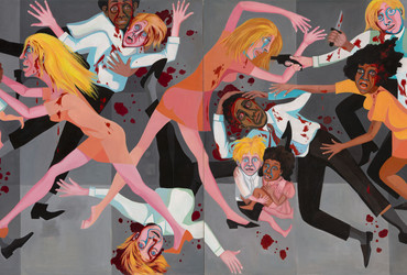 Faith Ringgold. American People Series #20: Die. 1967