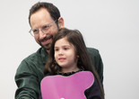 A caregiver and child explore shapes during a Family Gallery Talk. Photo: Martin Seck