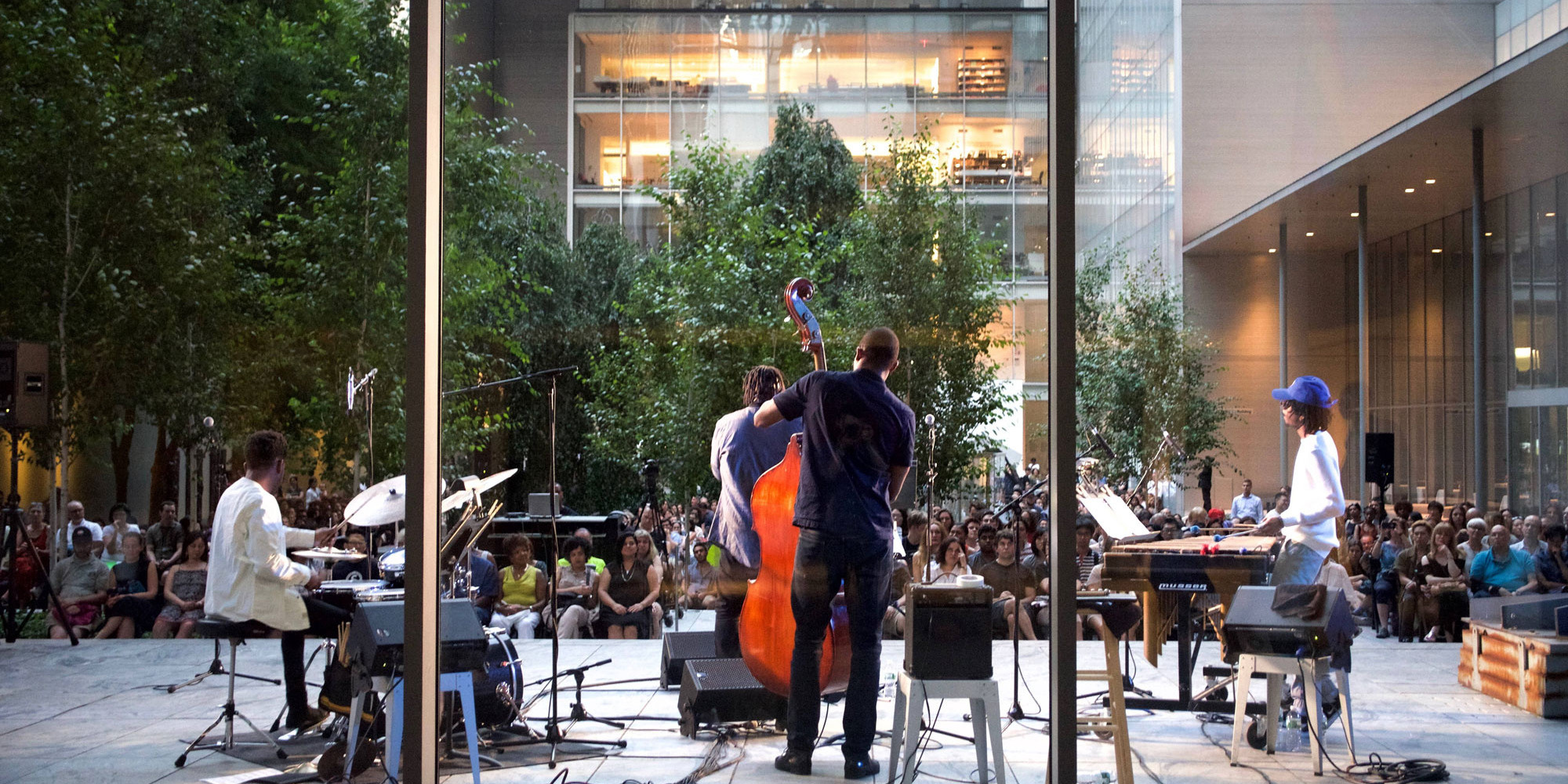 Image of the Summergarden: New Music for New York event Jazz Concert I: Marquis Hill Project, July 16, 2017. Photo: Amitai Halberstam. Digital image © 2024 The Museum of Modern Art, New York