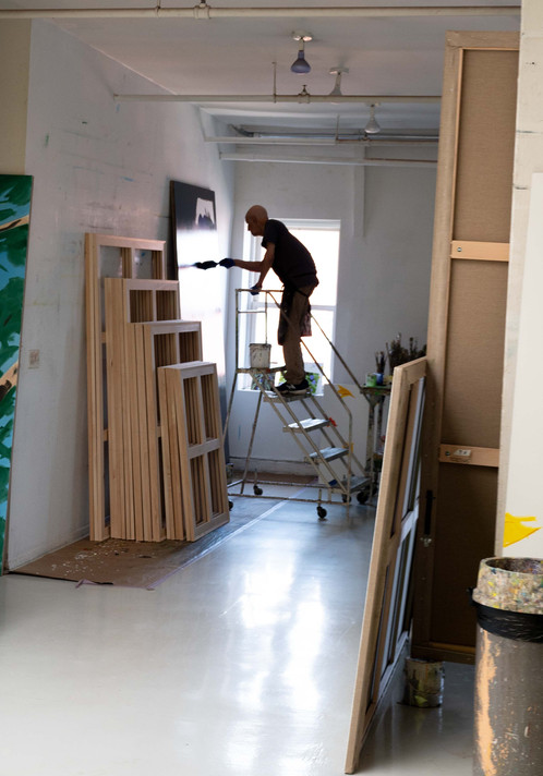 Alex Katz in his downtown studio, 2024. Photo: Naeem Douglas
