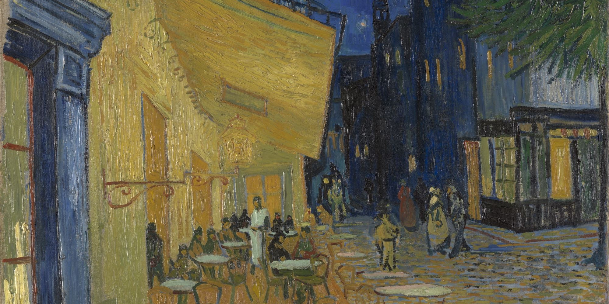 Vincent van Gogh. Terrace of a Cafe at Night (Place du Forum). 1888. Oil on canvas, 80.7 × 65.3 cm. Kröller-Müller Museum