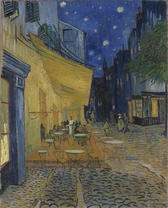 Vincent van Gogh. Terrace of a Cafe at Night (Place du Forum). 1888