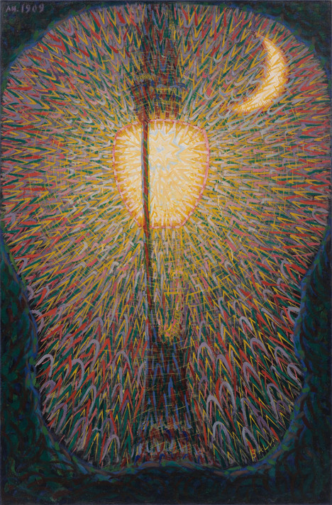 Giacomo Balla. Street Light c. 1910–11 (dated on painting 1909)