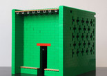Thomas Schütte. Ackermans Tempel III (Modell 1:10) (Ackerman’s Temple III [Model 1:10]). 2011. LEGO bricks, wood, and aluminum. Collection of the artist, Düsseldorf. Photo: Luise Heuter. © 2024 Thomas Schütte/Artists Rights Society (ARS), New York/VG Bild-Kunst, Bonn