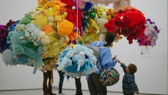 Still from Smell: Mike Kelley’s Deodorized Central Mass with Satellites