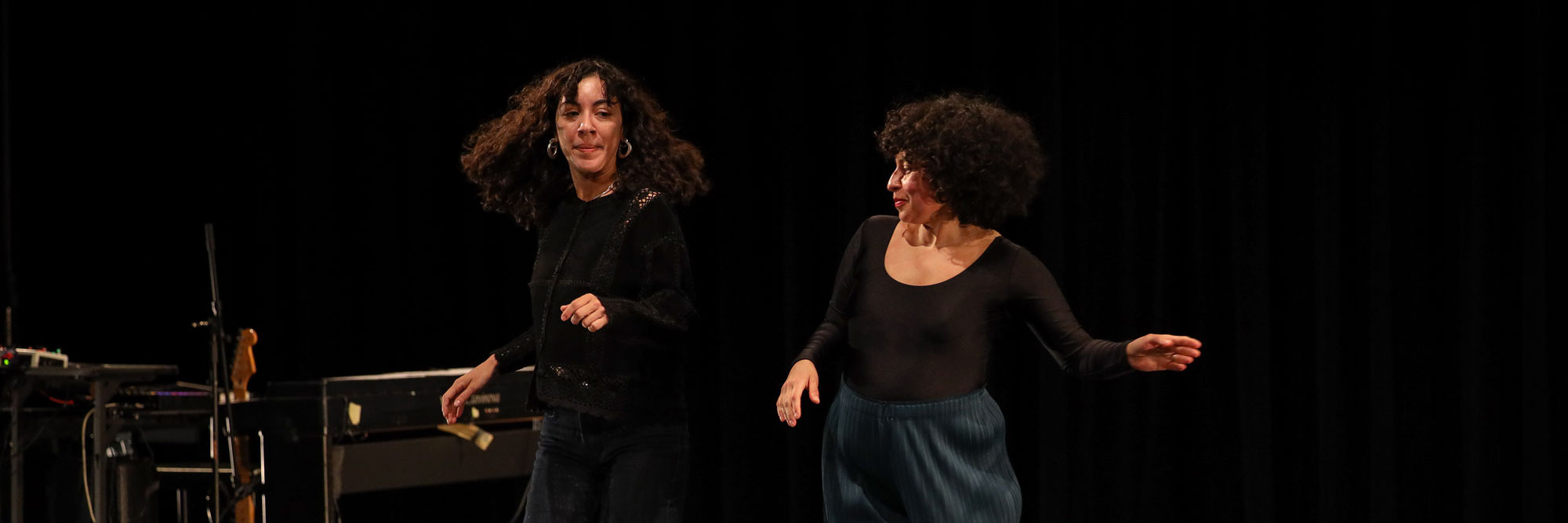 Mariana Valencia. Arrival (work-in-process). 2024. With music by Jazzy Romero. Performed at the Maggie Allesee National Center For Choreography at the Florida State University School of Dance. Photo: Chris Cameron