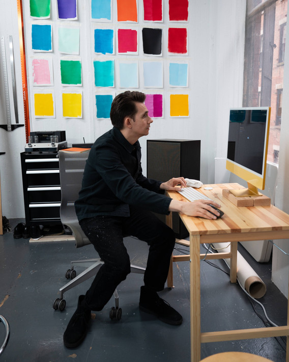 Rozendaal at his studio