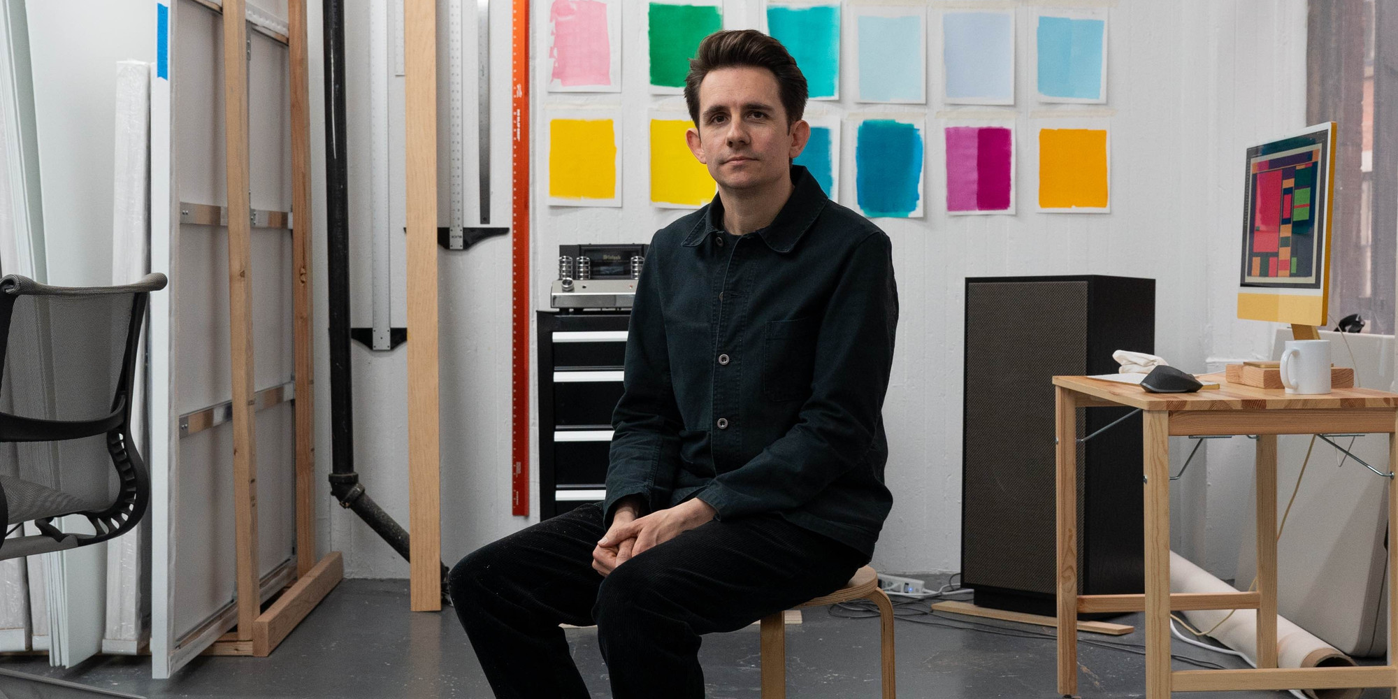 Rafaël Rozendaal at his studio. Photo: Naeem Douglas