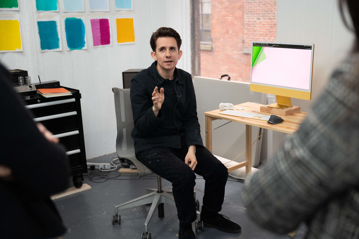 Rozendaal at his studio