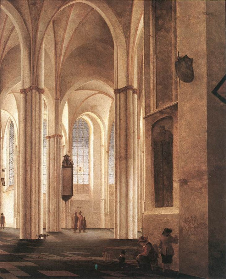 Pieter Saenredam. Interior of the Buurkerk, Utrecht. 1645