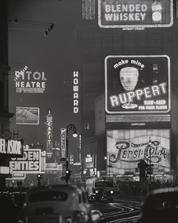 Andreas Feininger. Times Square at Night. c. 1946