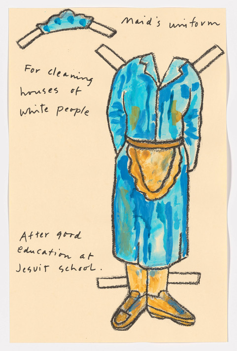 Jaune Quick-to-see Smith. Paper Dolls for a Post-Columbian World. 1991