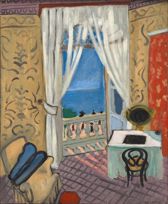 Henri Matisse. Interior with a Violin Case. Nice, winter 1918–19. Oil on canvas, 28 3/4 × 23 5/8" (73 × 60 cm). The Museum of Modern Art, New York. Lillie P. Bliss Collection. © 2025 Succession H. Matisse/Artists Rights Society (ARS), New York