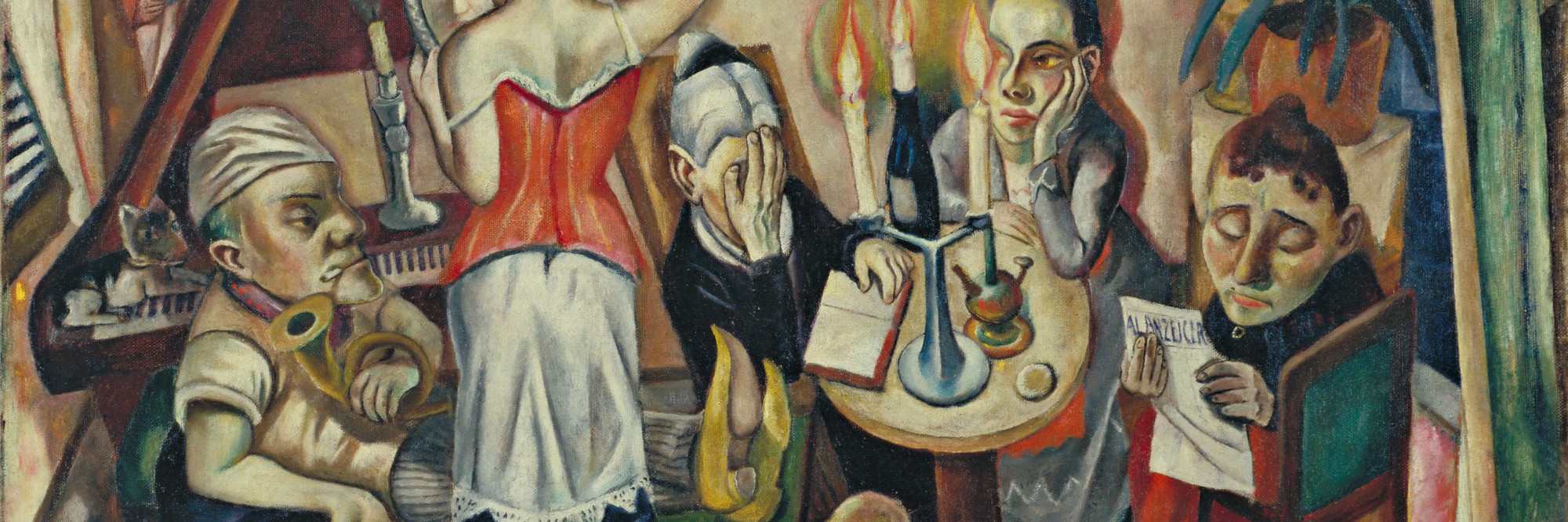 Max Beckmann. Family Picture. Frankfurt 1920. Oil on canvas, 25 5/8 × 39 3/4&#34; (65.1 × 100.9 cm). The Museum of Modern Art, New York. Gift of Abby Aldrich Rockefeller. © 2025 Artists Rights Society (ARS), New York/VG Bild-Kunst, Bonn