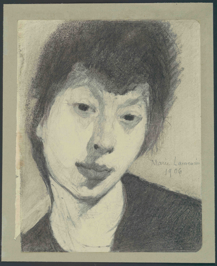 Marie Laurencin. Self-Portrait (Autoportrait). 1906. Pencil on paper