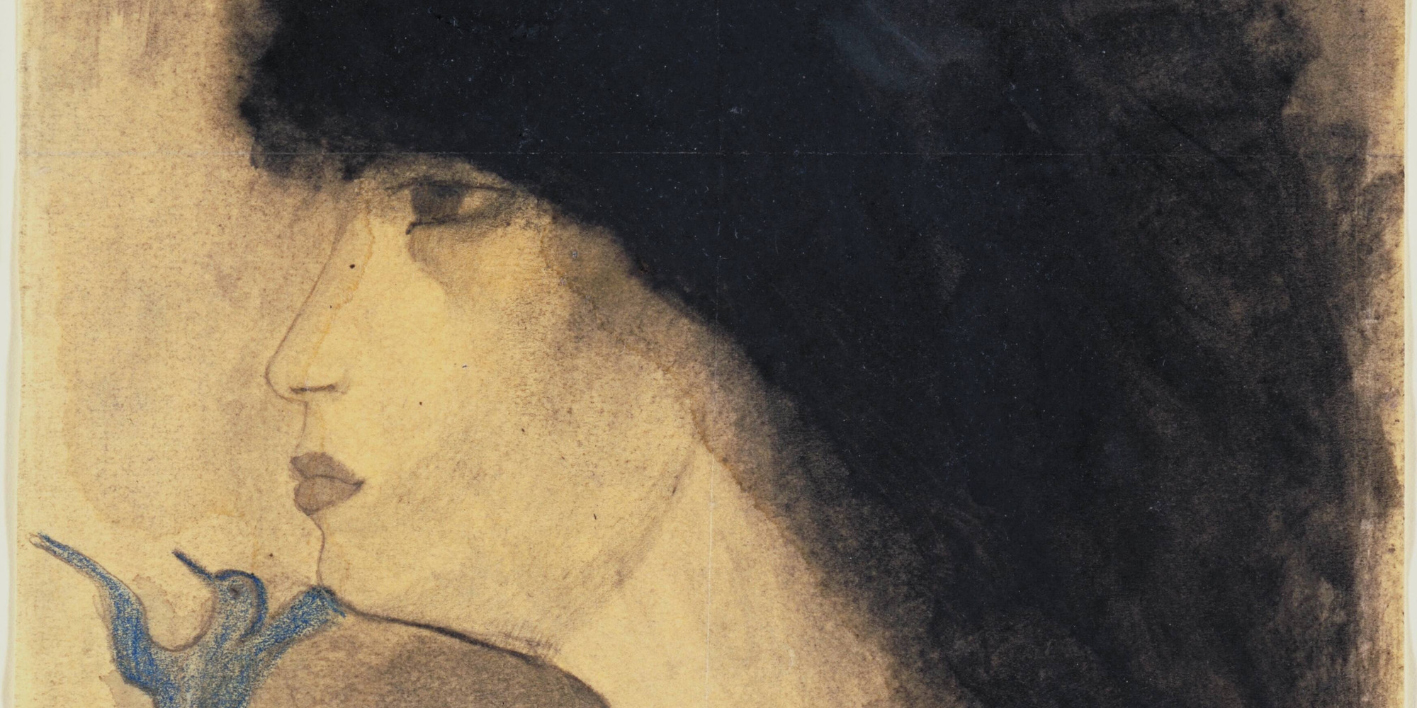 Marie Laurencin. Girl’s Head. 1916–18. Watercolor, pencil, and crayon on paper, 6 1/4 × 7" (15.9 × 17.8 cm). The Museum of Modern Art, New York. Lillie P. Bliss Collection