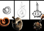 Photo: Zainab AliyuImage description: Three sculpted forms are shown alongside drawn versions.