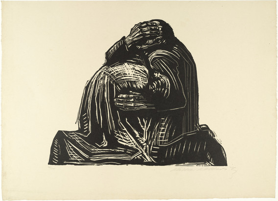 Käthe Kollwitz. The Parents (Die Eltern), state V/V plate 3 from War (Krieg). 1921–22, published 1923