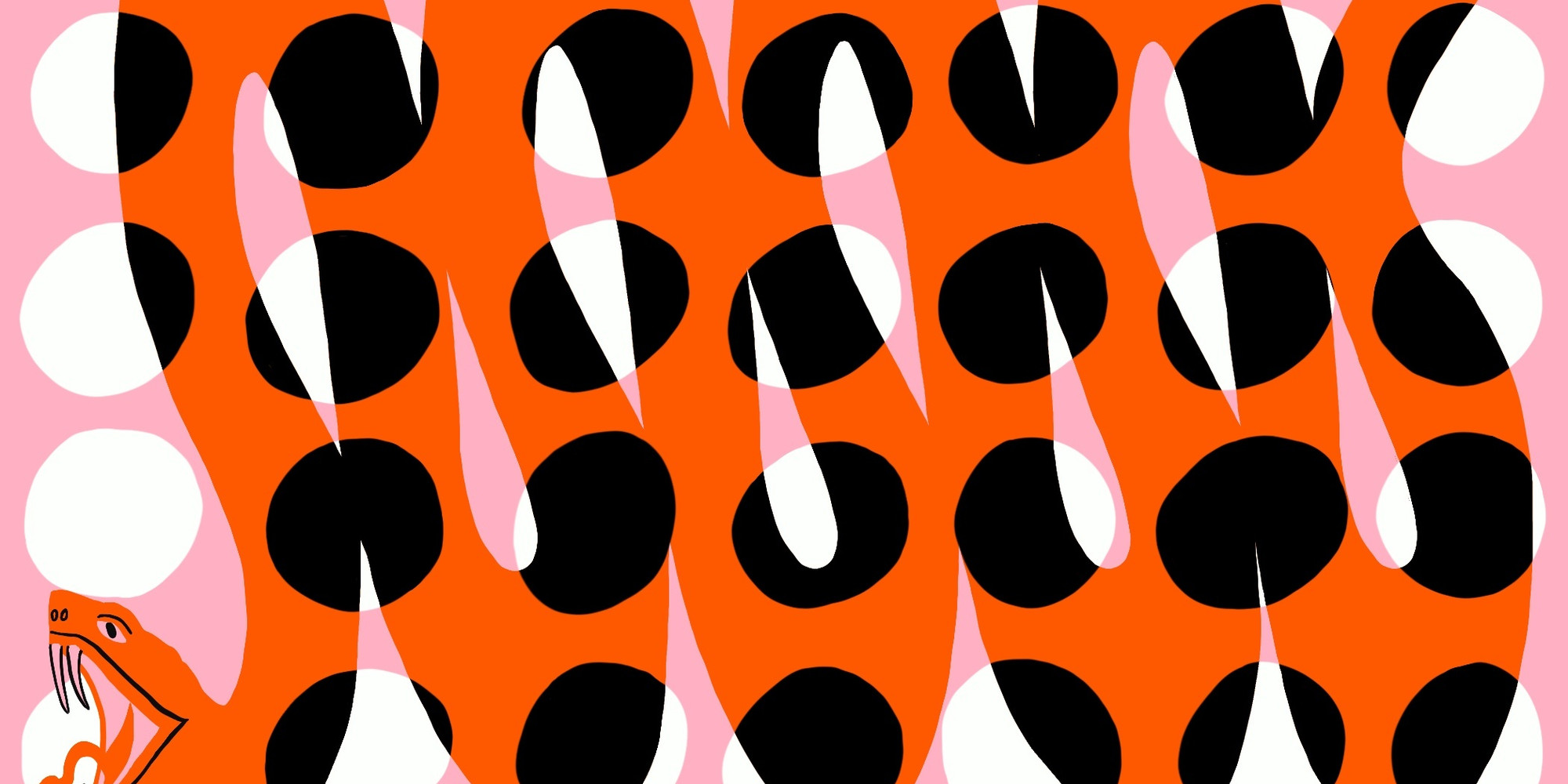 Panel from Kristina Micotti’s Snakes Are Cool!, 2025. Courtesy the artist