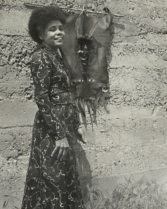 Betye Saar with John the Conqueror (1971), Laurel Canyon, Los Angeles, California