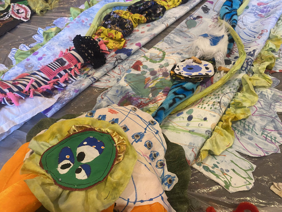 Works in Lexy Ho-Tai’s studio