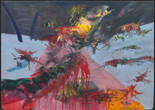 Jack Whitten. NY Battle Ground. 1967. Oil on canvas, 60 × 83 7/8″ (152.4 × 213 cm). The Museum of Modern Art, New York. Purchase and gift of Sandra and Tony Tamer, Agnes Gund, Marlene Hess and James D. Zirin, and Pamela J. Joyner and Alfred J. Giuffrida.