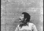 Jack Whitten in his studio at 40 Crosby Street, New York, with the painting Rho I or Rho II (both 1977), c. 1977. Photo: Paul G. Viani