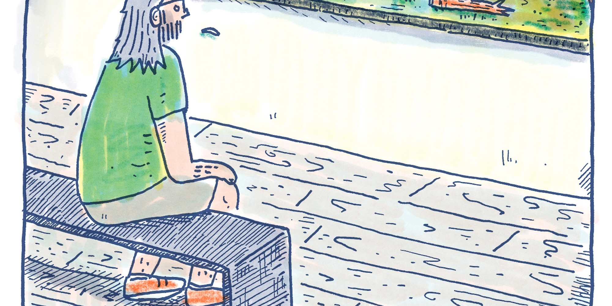 A panel from Andrew Kozlowski’s Inside Out, 2025. Courtesy the artist