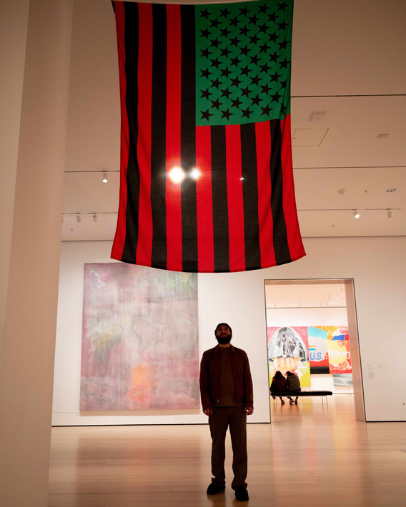 David Hammons. African American Flag. 1990. Canvas and grommets