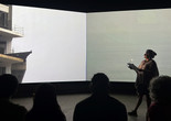 CAMP. Reading Listening Seeing Bombay Tilts Down. Performance view, January 2024, Sassoon Docks, Mumbai. Photo courtesy Experimenter and the artists