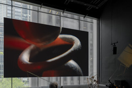 Rosa Barba. Charge. 2025. 35mm film (color, sound), 25:33 min. Co-commissioned by The Museum of Modern Art, New York, and The Vega Foundation, Toronto. ©️ Rosa Barba