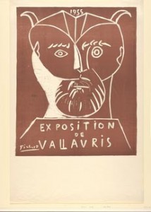Pablo Picasso. Vallauris Exposition 1955 (1955 Exposition de Vallauris). 1955. Linoleum cut, 26 x 21 1/8" (66 x 53.7 cm), sheet: 35 1/4 x 23 3/8" (89.5 x 59.4 cm). Printer: Arnéra. Publisher: Arnéra. The Metropolitan Museum of Art, New York. The Mr. and Mrs. Charles Kramer Collection, Gift of Mr. and Mrs. Charles Kramer. © 2010 Estate of Pablo Picasso / Artists Rights Society (ARS), New York