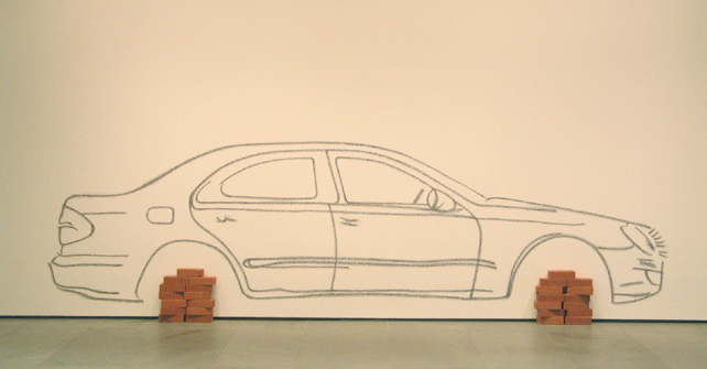 Robin Rhode. Car on Bricks. 2008. Multiple=