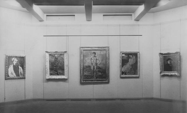 View of MoMA’s first exhibition "Cézanne, Gauguin, Seurat, Van Gogh." Nov. 7, 1929 - Dec. 7, 1929. The Museum of Modern Art Archives, New York. Photo: Peter Juley